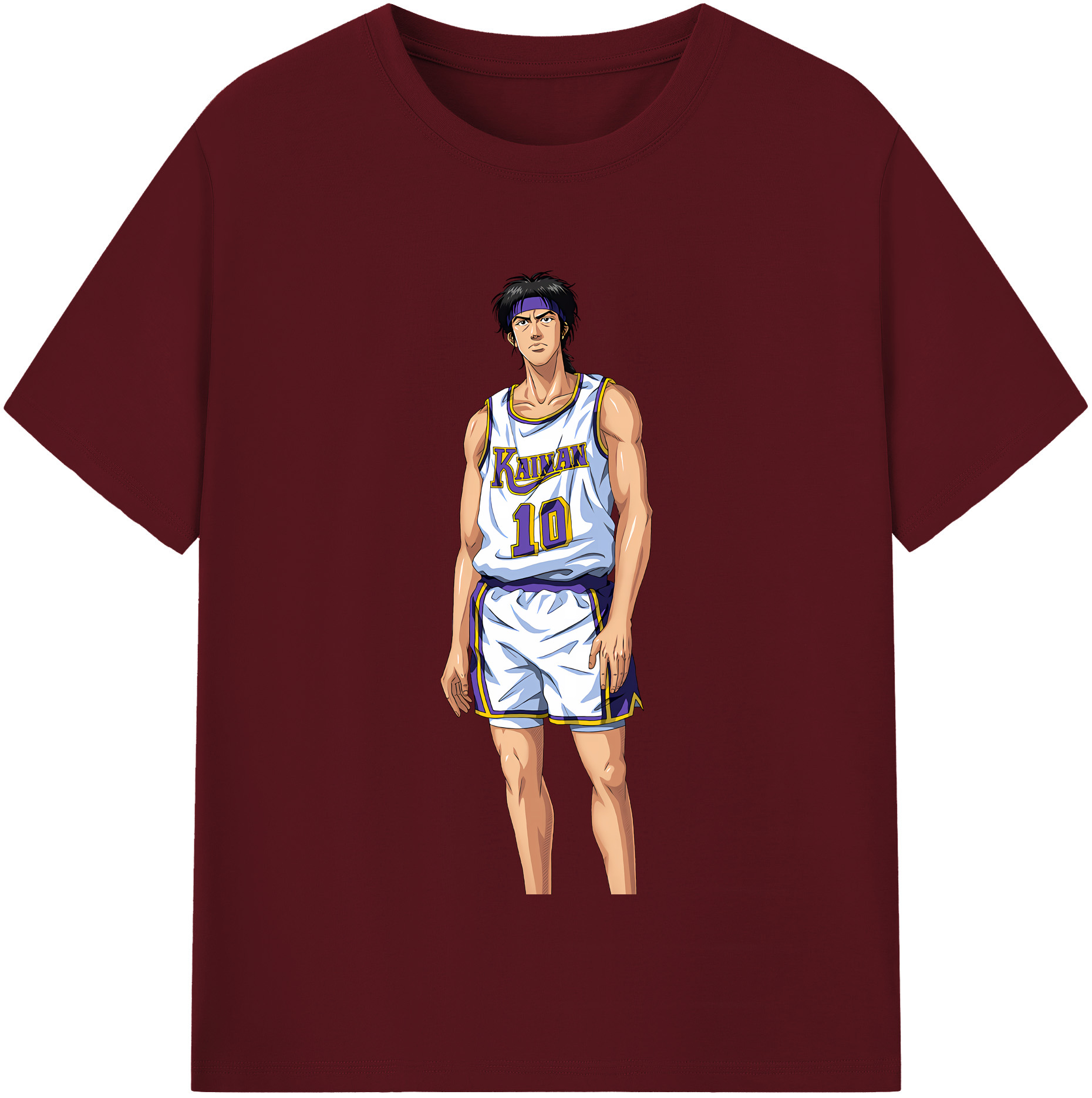 SLAM DUNK／スラムダンク 綿100％半袖Tシャツ（フロントプリント）